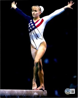 SHANNON MILLER SIGNED 8X10 PHOTO BECKETT BAS COA USA OLYMPIC GYMNASTICS 9