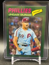 Jhoan Duran 2026 Topps Heritage Dark Green Border #14 - Philadelphia Phillies