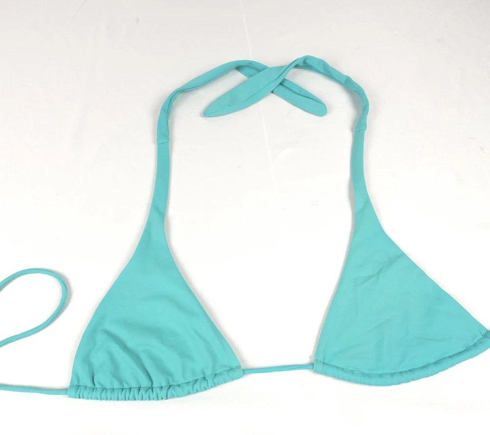 Conjunto de bikini vintage Y2K Victorias Secret MED/LG azul burbuja corbata lateral Foto 3 de 4