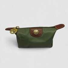 Longchamp Le Pliage Accessory Case Coin Olive Khaki Limited Edition Popular Sign