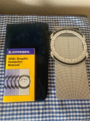 Vintage 1987 Jeppesen Slide Graphic Computer Flight Computer