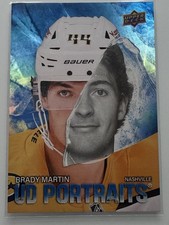 2025-26 Upper Deck Series 2 UD Portraits Brady Martin #P-41 Predators