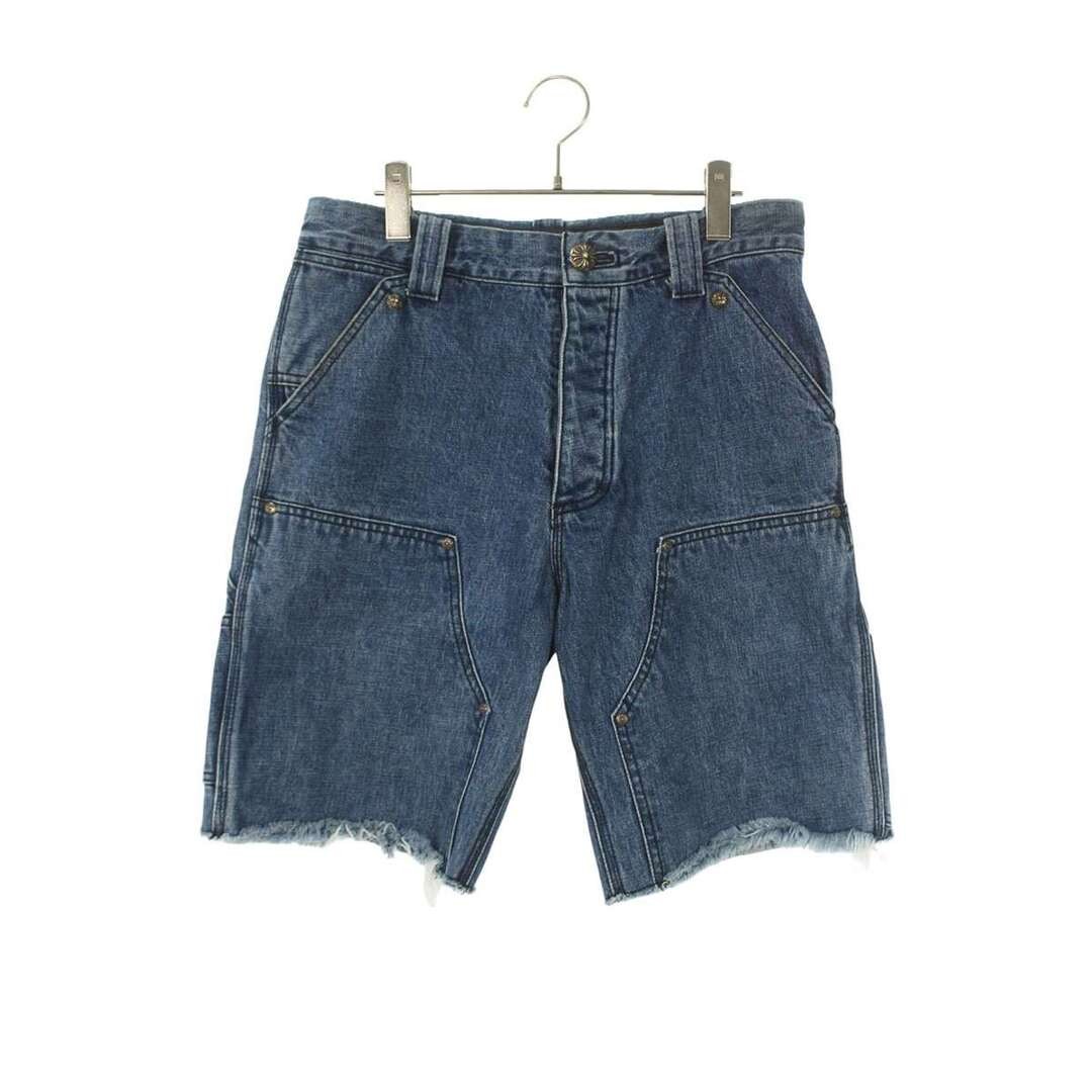 Chrome Hearts DENIM CARPENTER SHORTS Half Pants Men's 30 Inch Used 6a789dd176430 thumbnail 2