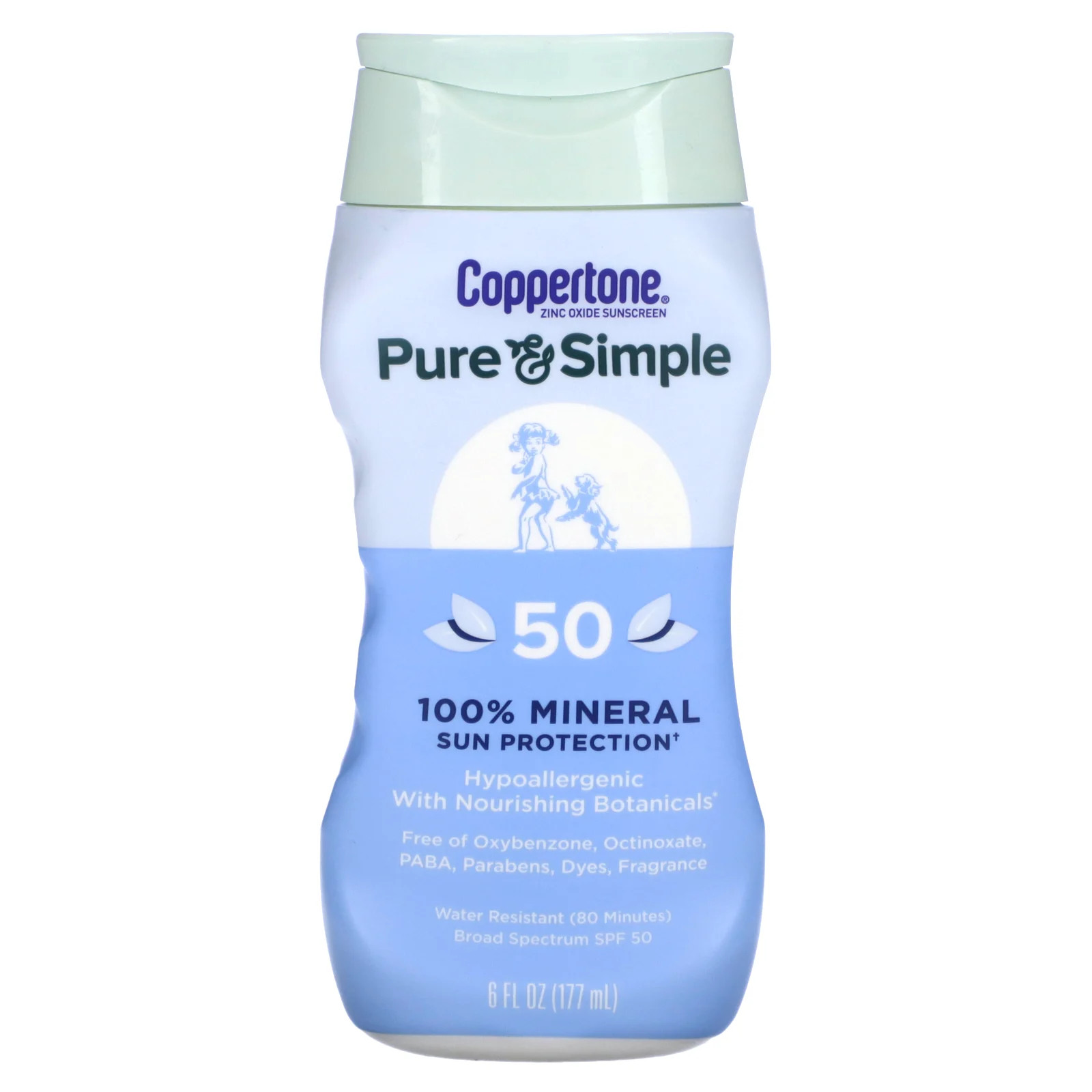 Pure - Simple, 100% минеральная защита от солнца, SPF 50, 6 жидких унций (177 мл)
