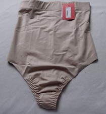 Spanx Women's Seamless Power High-Waisted Thong DH3 Champagne Beige Small NWT