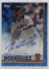 2019 Topps Clearly Authentic Auto Blue 3/25 Dereck Rodriguez #CAA-DR Auto 13iq