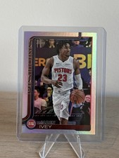 2025-26 Topps Flagship Jaden Ivey #45 Silver Rainbow Foil Detroit Pistons 