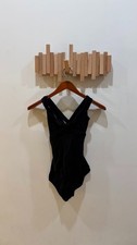 Black Dance Leotard Bodysuit Women XS / S 