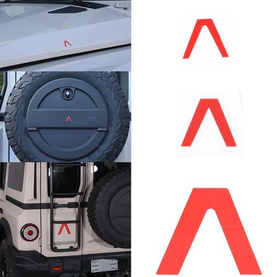 Front Hood & Tailgate A Shaped Logo Stickers Fit For Ineos Grenadier 2024-2027
