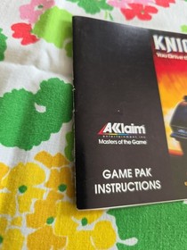 Knight Rider Nintendo autentico manuale istruzioni solo libretto NES SOLO MANUALE
