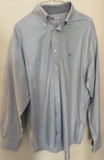 BROOKS BROTHERS Traditional Stretch Non Iron Light Blue Shirt Size Large NWOT