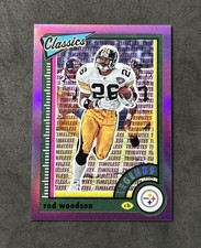 Rod Woodson #/35 2022 Classics Premium Edition Timeless Tributes Purple #142 