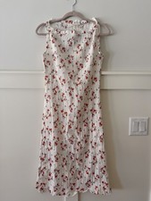 DOEN ROSINE DRESS POPPY PRINT COTTON RRP $258