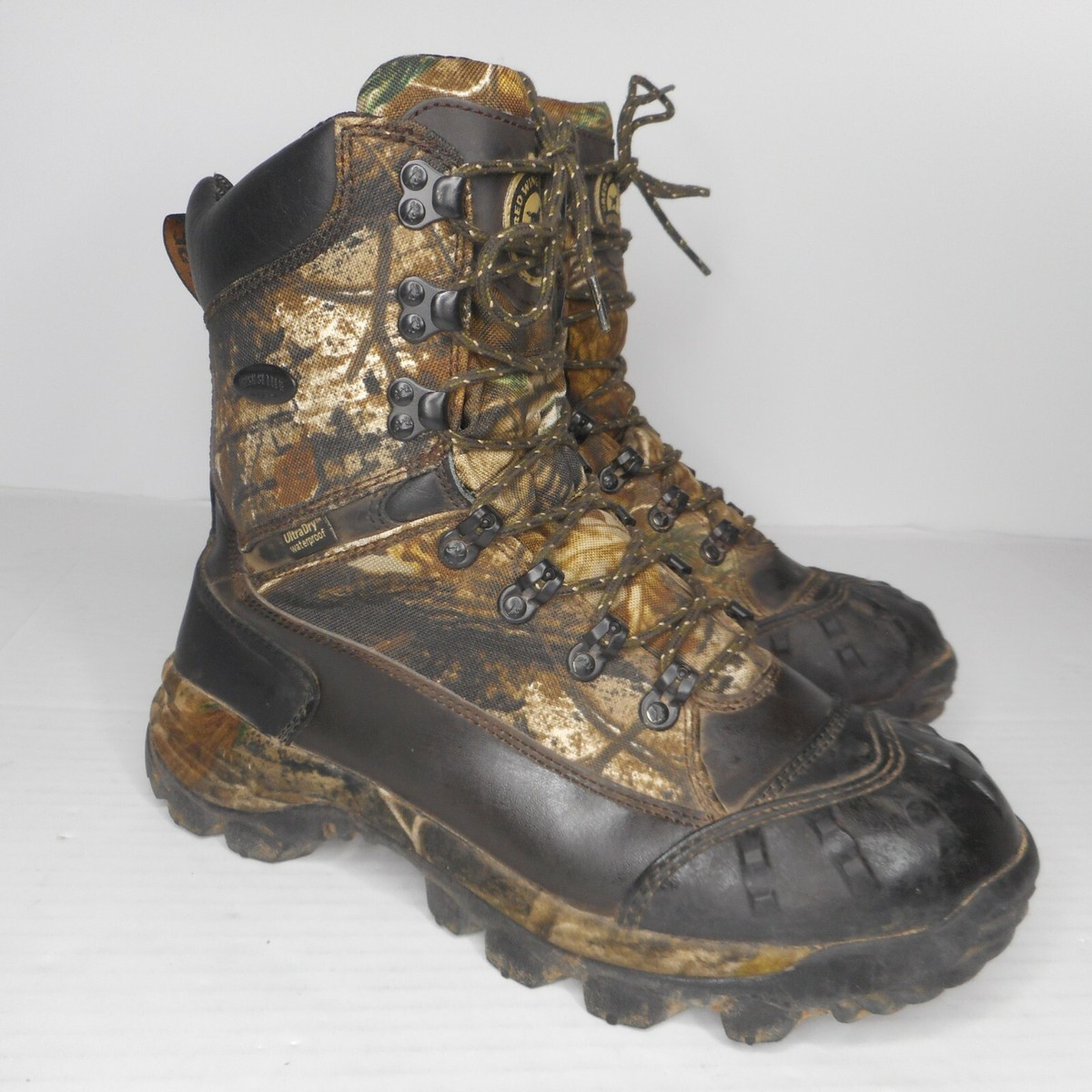 IRISH SETTER By Red Wing Ultra Dry 400g Insulation Camo Hunting Boots Sz
