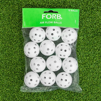 FORB Kunststoff Luftbälle für Golf [12 Bälle] | Chipping Übung - Golfbälle