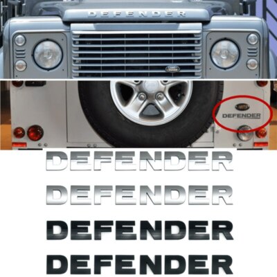 1PC Car Front Hood Rear Sticker Emblem for DEFENDER Land Rover Range Rover