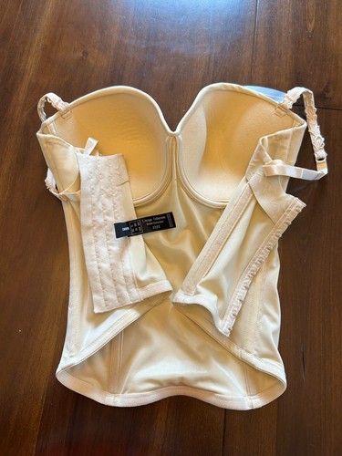 NWT Le Mystere Seduction Bridal Collection Bustier Ivory 34D - Picture 8 of 14