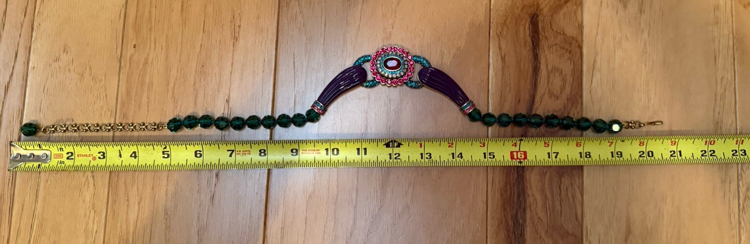 Signed Heidi Daus Rhinestone Statement Necklace W… - image 13