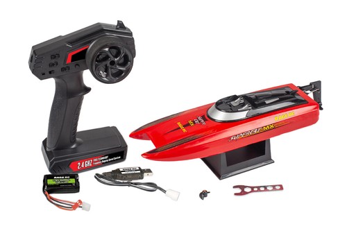 Barco de radiocontrol SuperCat MX RTR con radio de 2,4 GHz + batería de iones de litio + cargador - Imagen 3 de 5