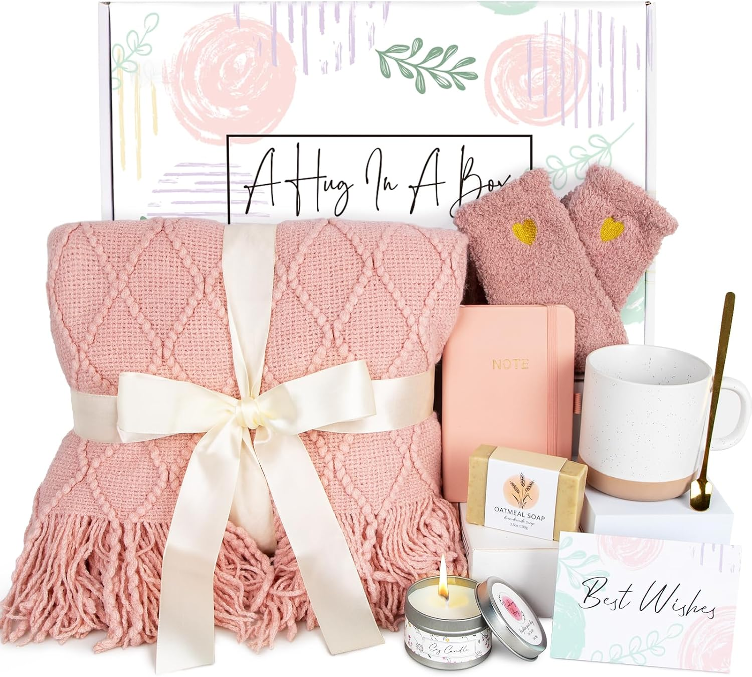Get Well Soon Gifts for Women - Sending Hug Sympathy Gifts, Care Package Feel Be