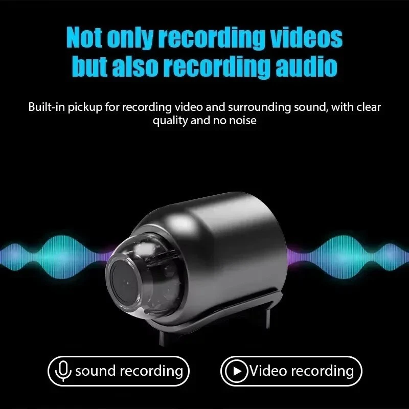 Mini Caméra Xiaomi 1080P HD Wifi Sans Fil Vis Nocturne Détection Mouvement Geek - Photo 2/4