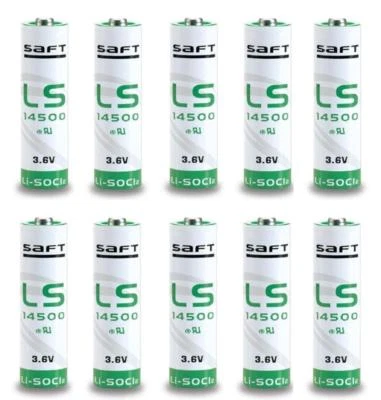10 x Saft Pile Lithium LS 14500 - AA - 3.6V - Lot de 10