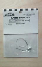 FLATHEAD SATIN FINNED OIL FILTER 1:24 1:25 PART BY PARKS MODEL CAR PART 8000