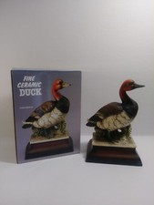 Ceramic Vintage 1983 Duck Figurine Canvasback  9" x6" 