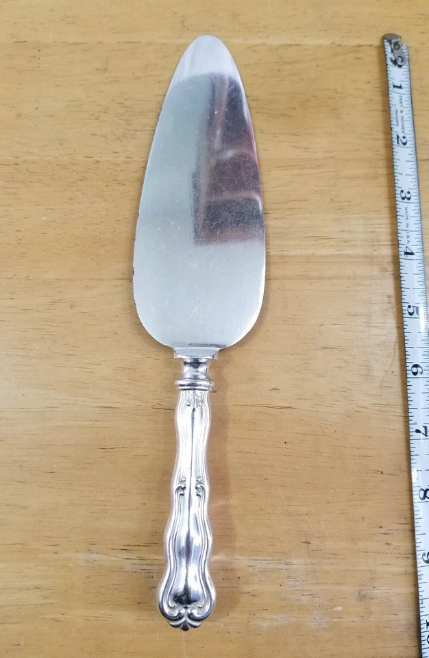 MERIDEN CUTLERY CO ANTIQUE 1908 COLONIAL SILVERPLATED PIE PASTRY & CAKE SERVER - Image 3 of 4
