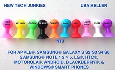 2X COLOR SUCTION CUP phone stand holder mount for iphone 8 7 4s 5 galaxy s7 ipod