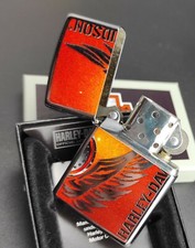 Zippo Harley Davidson ORANGE/WINGS, High Polish Chrome, 60001598