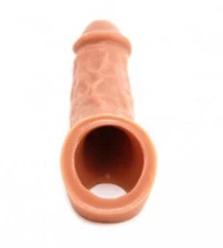 Silicone Penis Extender Penis Sheath Male Sex Toy Colossus Vixen 7 In. Carmel