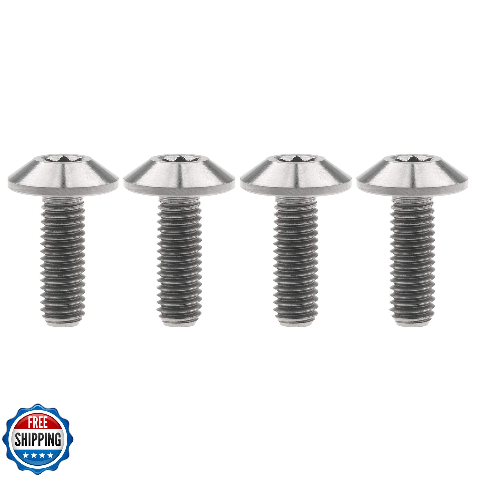 Wanyifa Titanium M4 M5 M6 Button Torx Head Bolts 10-25mm for Bikes