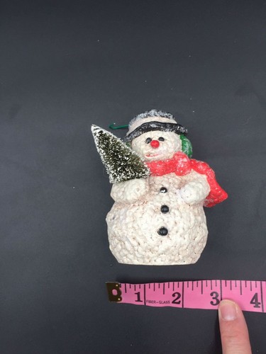 Glittered Snowman Ornament with Christmas Tree - Picture 9 of 10