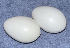Lot Of 2 White Eggs Fake Food CDI Toys Pretend Play