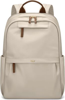 GOLF SUPAGS Laptop Backpack for Women Work Travel 14-Inch, Apricot