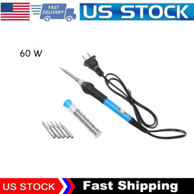 Soldering Iron Electric Gun Adjustable Temperature 60W Welding Solder Wire Kit