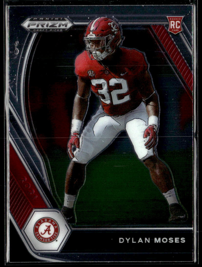 Dylan Moses 2021 Panini Prizm Draft Picks Collegiate #140 Alabama Crimson Tide