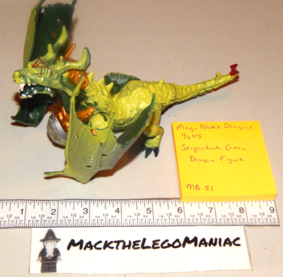 Mega Blocks 9645 Serpentorch Green Dragon Figure Only | eBay