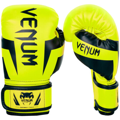 Venum Elite Kids Training Boxing Gloves - Fluorescent Yellow | eBay