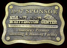 NRA Whittington Center National Rifle Association Shooting Hunting Belt Buckle