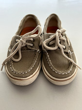 Sperry Top-Sider Kids Size 7 Halyard Slip On Boat Shoes Tan Baby Unisex