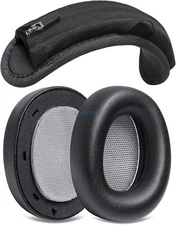 Ear Pads Headband Cushion Cover Kit for Beyerdynamic Lagoon ANC Headset(Black)