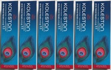 6 Wella Koleston Permanent Hair color 2 oz ea 5/5 LIGHTEST BROWN / RED VIOLET