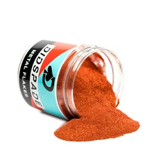 2oz Sunrust 0.004 Orange Micro Metal Flake - Solvent Resistant Glitter