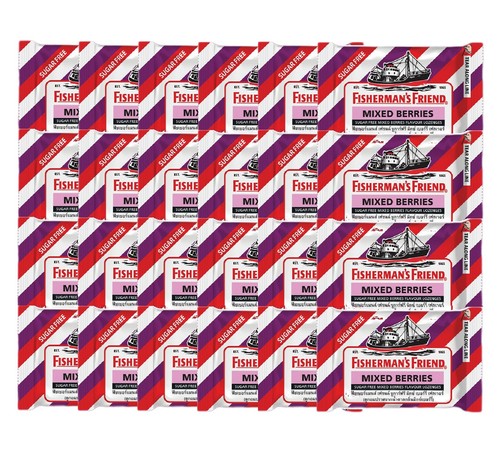 12, 24 sapori di zecca Fisherman's Friend losanghe sollievo dalla tosse, mal di gola 25 g - Foto 19 di 19