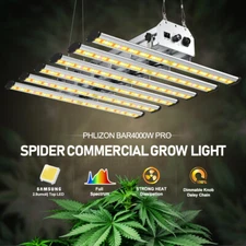 Phlizon BAR-4000W LED Grow Light Full Spectrum for 4X4ft Grow Tent Indoor Plants