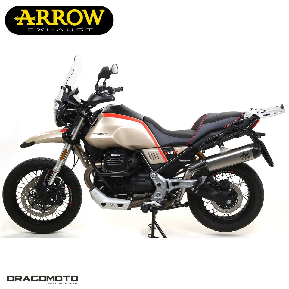 Escape completo MOTO GUZZI V85 TT 2021 2022 FLECHA titânio CC INDY RACE - Imagem 2 de 4