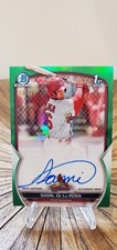 2023 Bowman Chrome Samil de la Rosa 1st Bowman Green Auto #/99