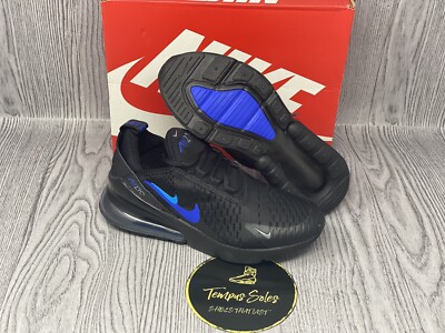 Nike Air Max 270 Just Do It Black Royal GS CT6016-001 NIB Youth 4Y